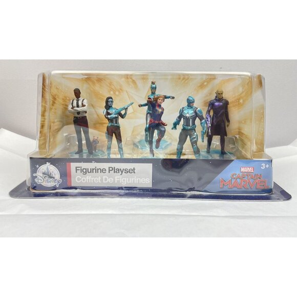 Disney Captain Marvel Exclusive 6 Piece PVC Figure Play Set Cake Toppers - Picture 2 of 6